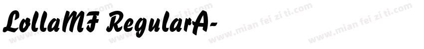 LollaMF RegularA字体转换